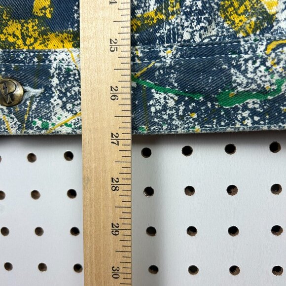 Notre Dame Vintage Jean Jacket Sz XL Pro Player All Over AOP Fighting Irish 90s - Picture 9 of 9